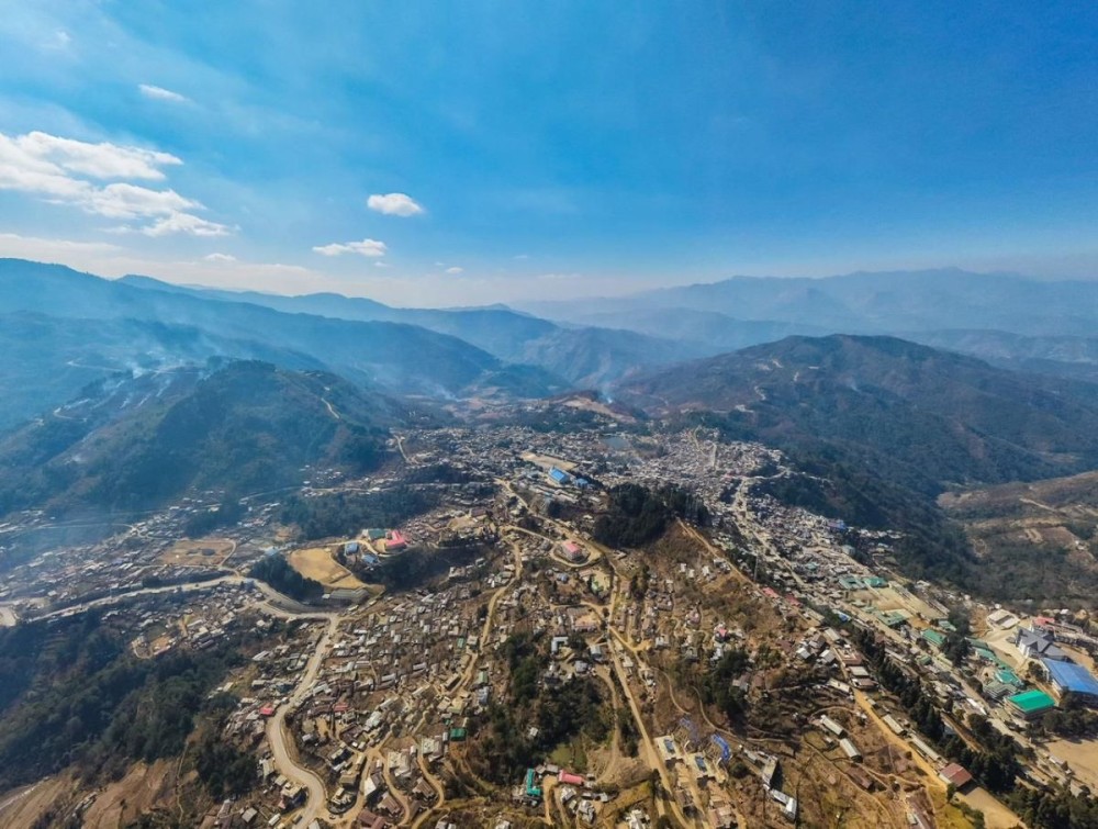 A view of Pfutsero where many organisations are opposing the proposed set-up of an IAF Radar System.